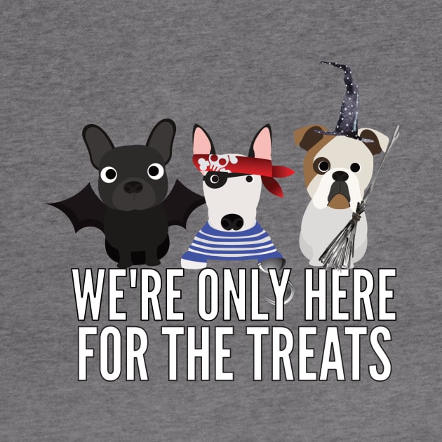 English Bull Terriers Halloween Trick or Treat by DoggyStyles